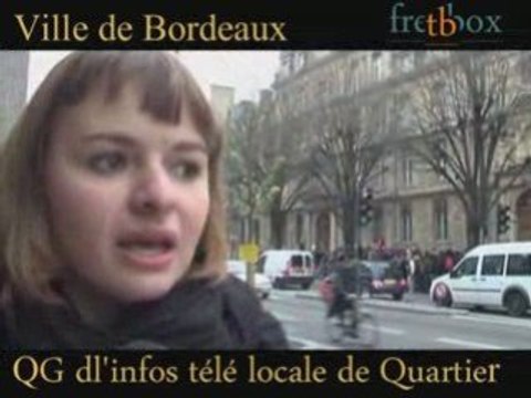 Manif à Bordeaux des lycées contre la loi darcos