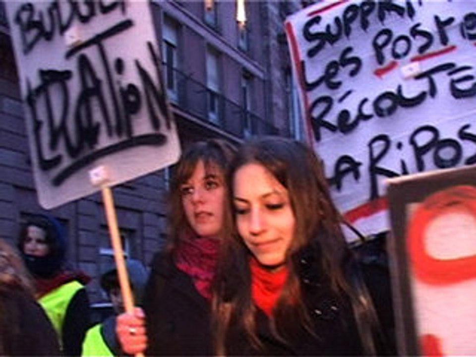 Manif des profs à Strasbourg