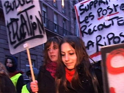 Manif des profs à Strasbourg