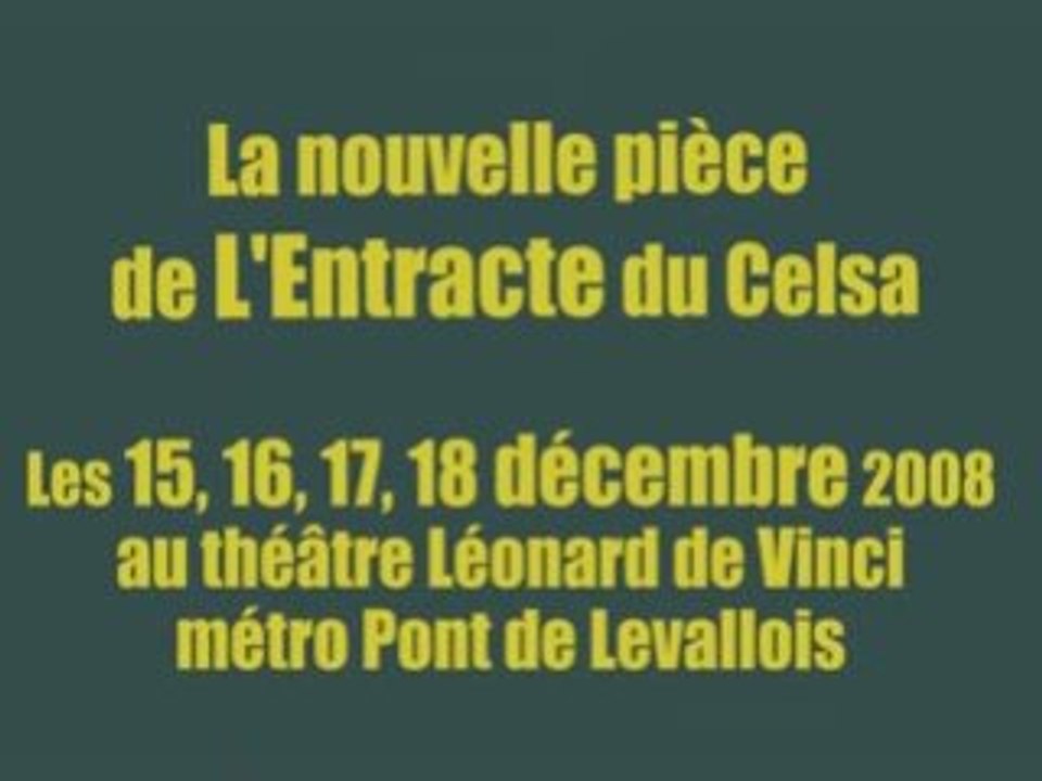 Répétitions de "L'atelier", de L'Etracte du Celsa (partie 2)