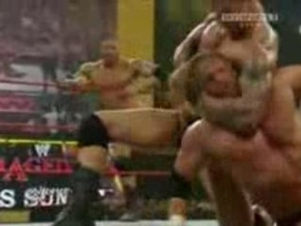 Raw Triple H & Batista vs Randy Orton & Manu & Cody Rhodes