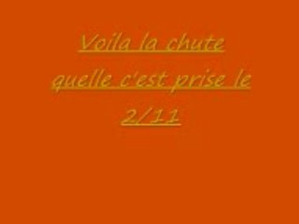 CHUTE de ma povre galilou