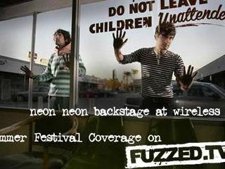 Neon Neon Backstage at Wireless