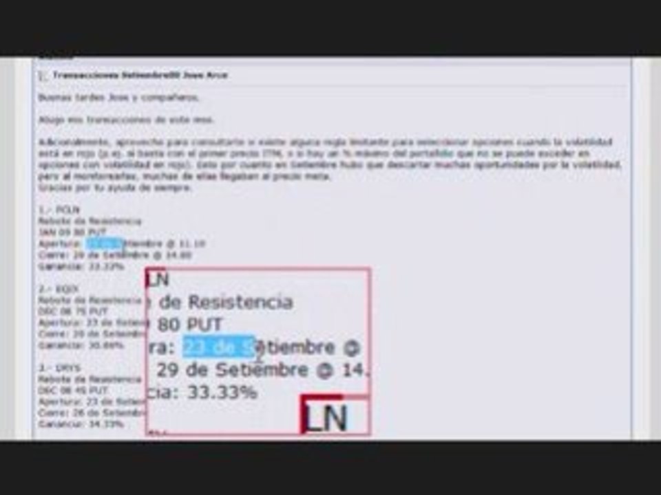 Curso de la Bolsa de Valores