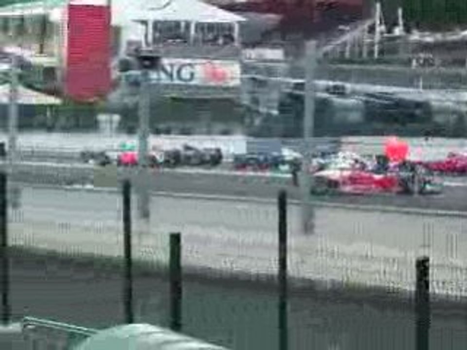 Départ des GP2 à Spa en Belgique - 7 septembre 2008