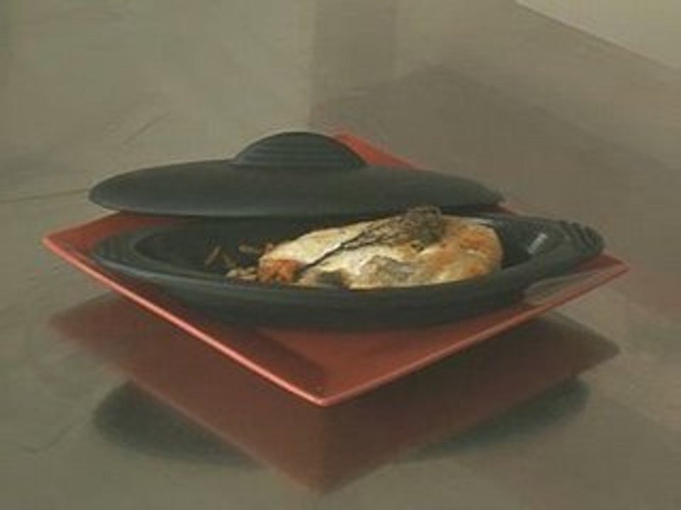 Papillote de volaille incisée au basilic