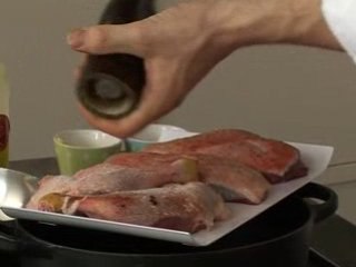 Canard rôti aux airelles