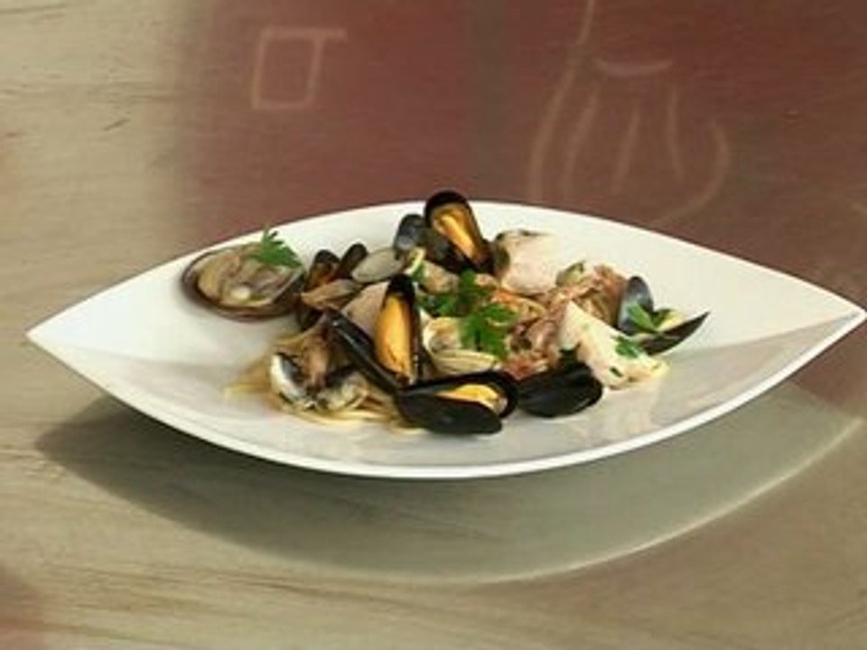 Spaghetti integrali aux fruits de mer