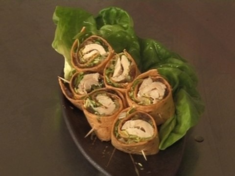 Lamelles de volaille et échalotes confites en tube