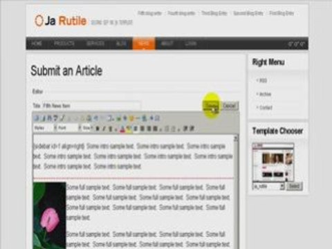 Joomla 1.5 – adding images to your articles video tutorial