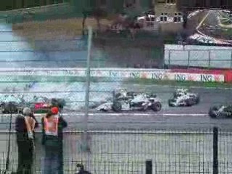 Départ du Grand Prix de Formule1 en  Belgique - 7 sept. 2008