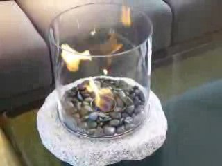 Cheminée de table bioéthanol pierre sur www.armonys.fr