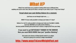 Quick Weight Loss is the Fastest Way To Lose Weight