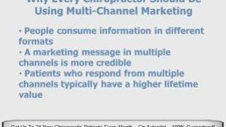 Multi-Channel Marketing For Chiropractors