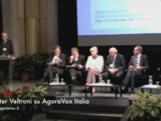 Walter Veltroni al Summit dei Premi Nobel per la Pace