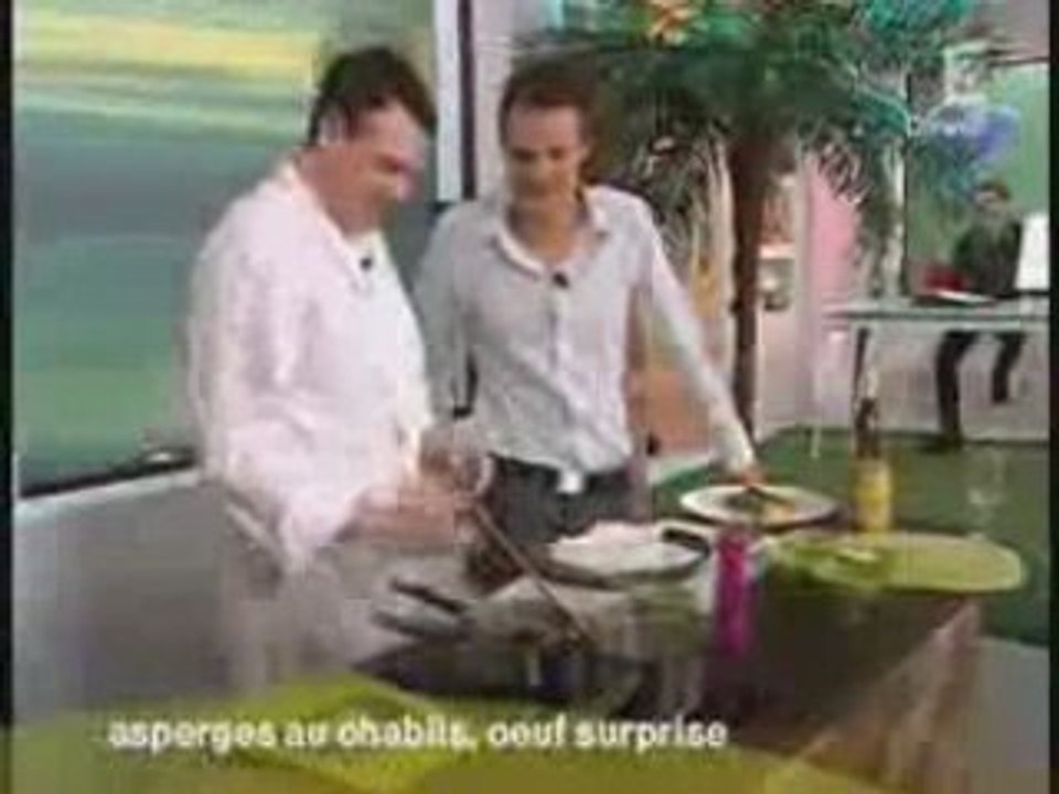 Asperges au Chablis-Fr 3-C'est mieux le matin-Cuisine au Vin