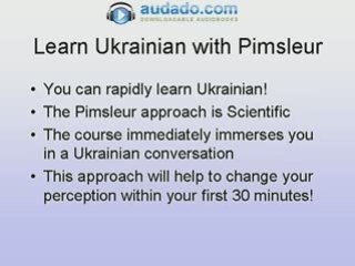 Learn Ukrainian with Pimsleur