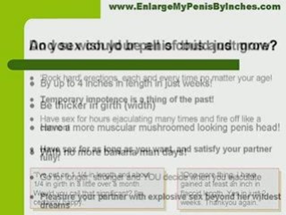 Male Enlargement: Natural Penis Enlargement