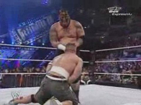 Royal Rumble 2007 John Cena vs Umaga Last Man Standing pt.1