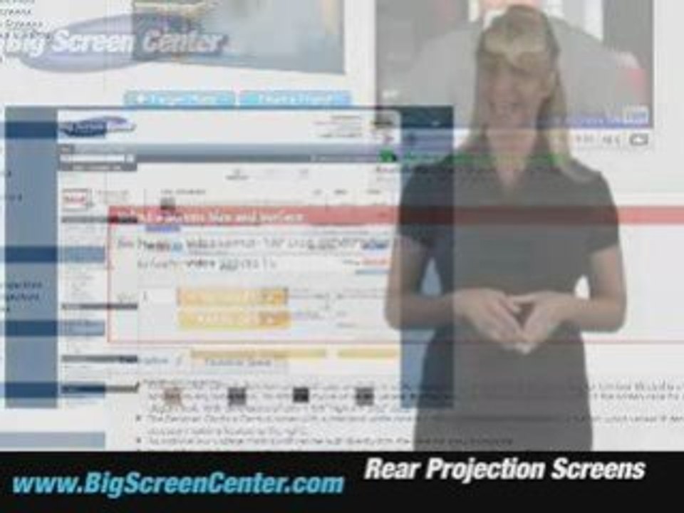 Rear Projection Screens