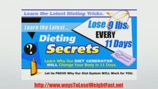 Ways To Lose Weight Fast, The Fastest Way To Lose Weight
