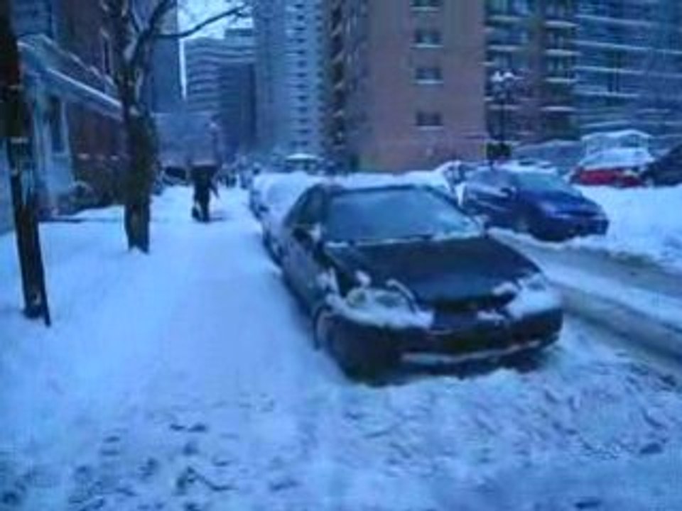 De la neige … encore de la neige