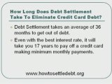 How long to clear credit card debt with debt settlement?
