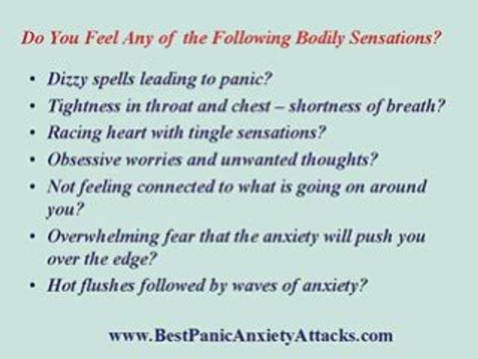 Natural technique to cure panic anxiety attacks