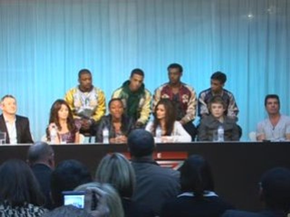 Alexandra, Eoghan and JLS on X Factor final