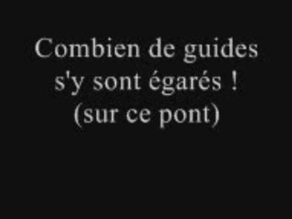 Conseil a mon ami