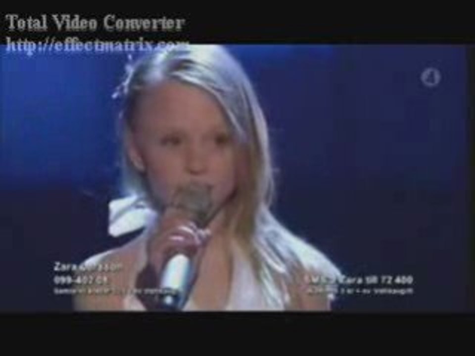 Zara Larsson One moment in time - Talang 2008