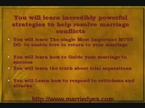 Save your marriage Learn how to save my marriage today.