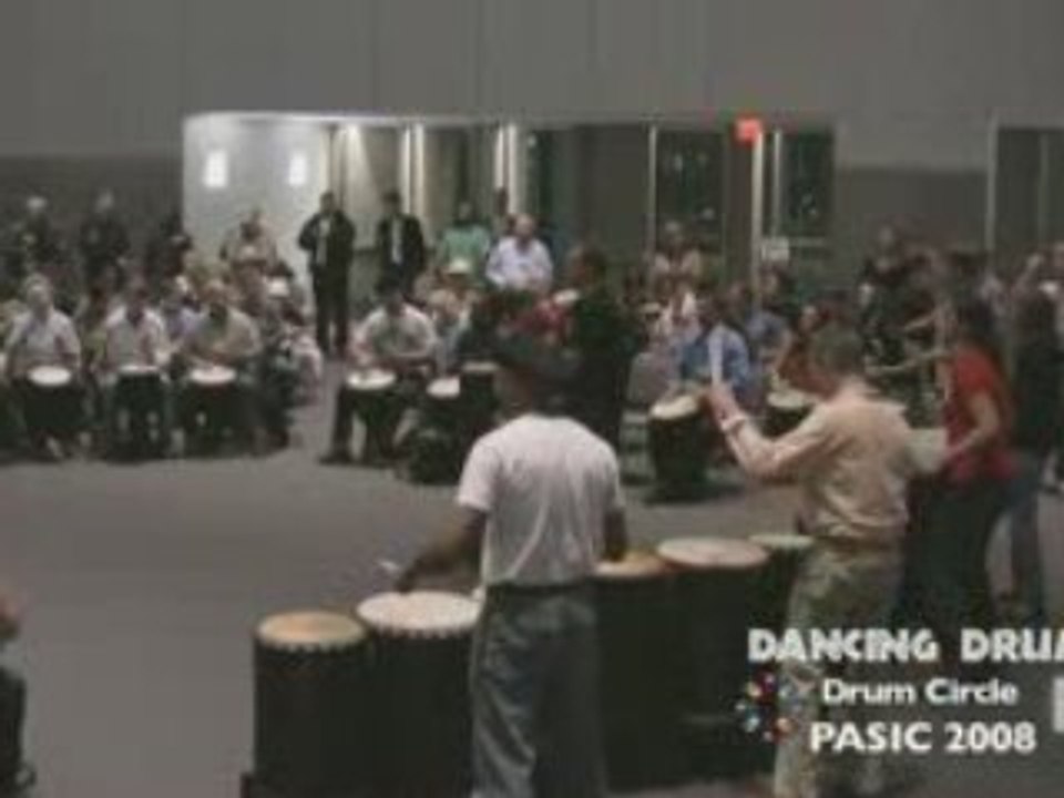 PASIC 2008 Drum Circle with Dancing Drum