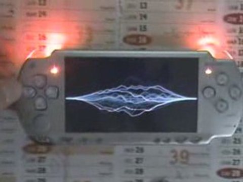 PSP Slim Silver (8 leds + HP 1W) [Travis - PSPGen]