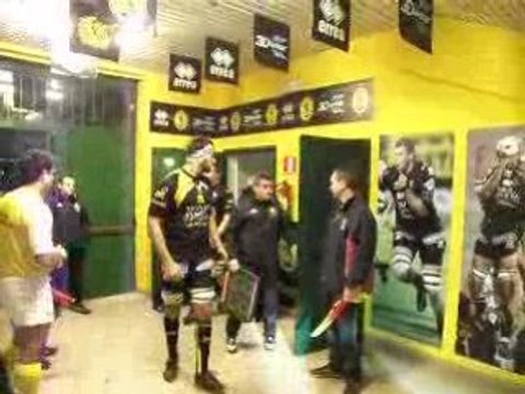 sortie vestiaires viadana 2008-2009