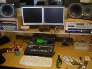 Qalam (Abdel-K/Grama Lartizan) en studio avec Freeman (2008)