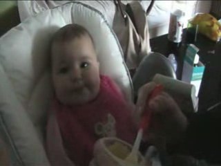 Compote donnée par Papa : une première !!!