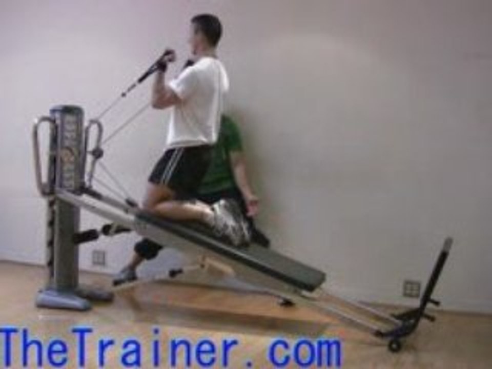 Kneeling Core Biceps Curls on the Total Gym - Bicep Exercise