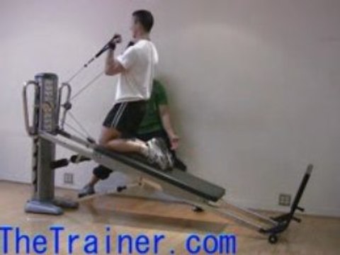 Kneeling Core Biceps Curls on the Total Gym - Bicep Exercise