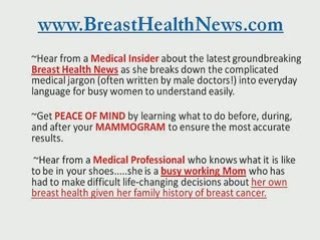 www.BreastHealthNews.com - Mammogram Questions and Answers