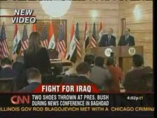 Bush Shoe Incident in Iraq {CNN}