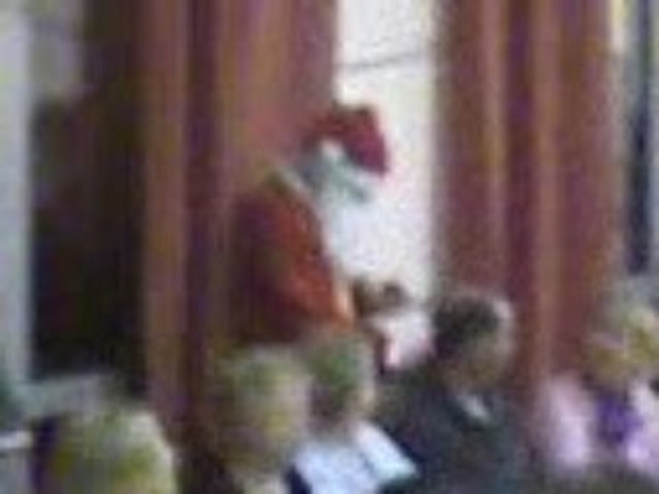 visite du pere noel au loto de noel du club ( 05/12/08)