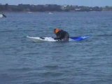Waders en kayak