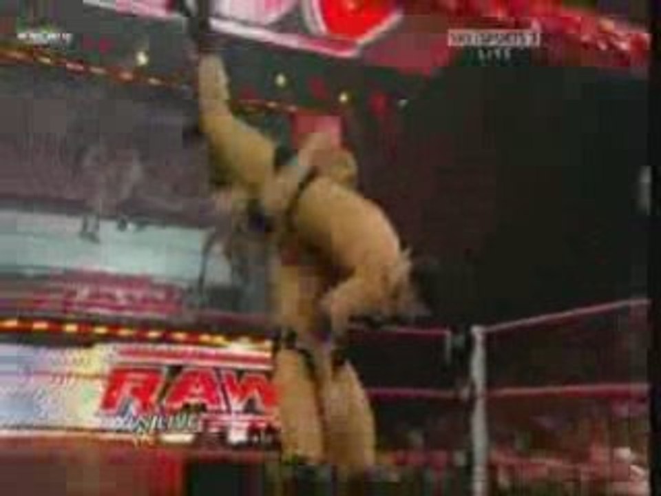 John Cena & Batista vs Orton & Rhodes & Manu - Part 3 of 3