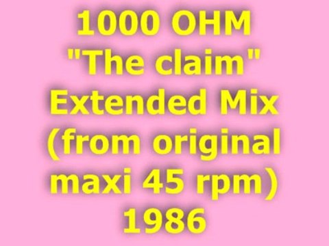 1000 OHM The claim Extended Mix 1986