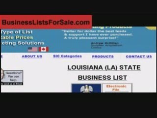 2009 Business Lists Fax Lists