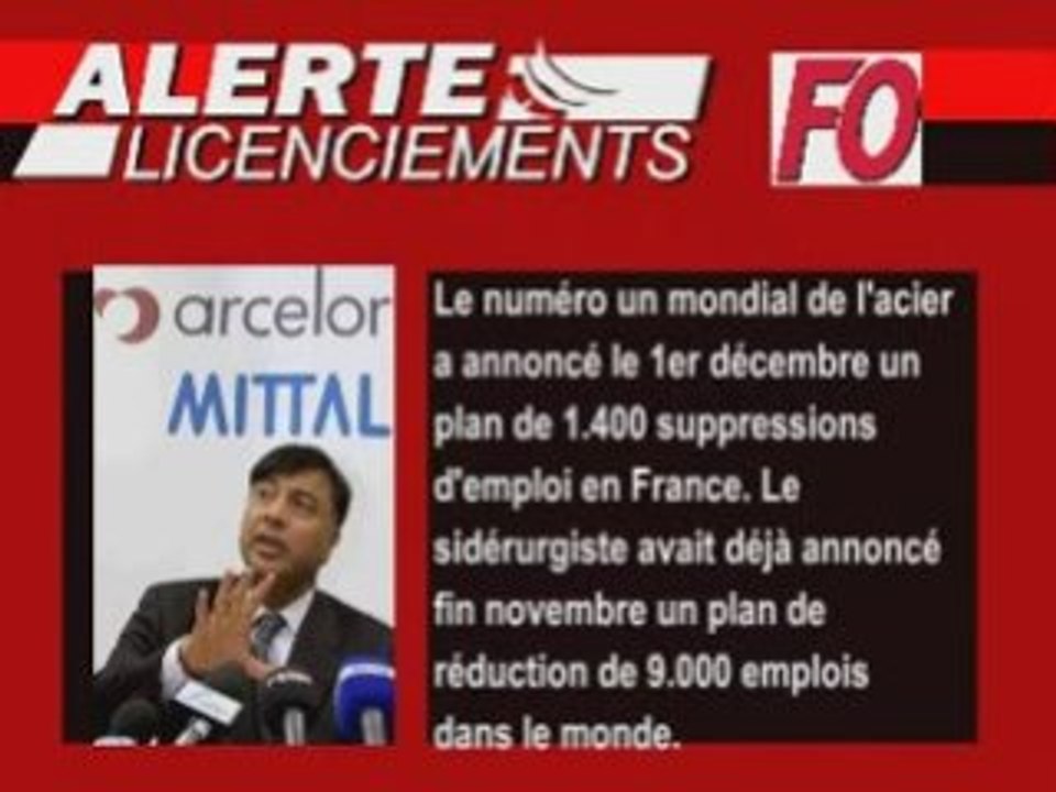 ALERTE ARCELOR MITTAL