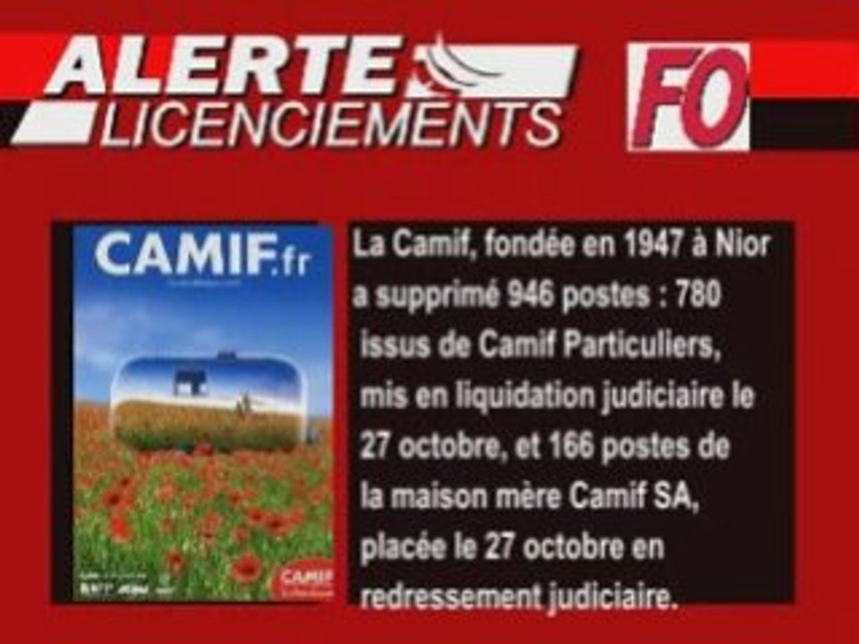 ALERTE CAMIF