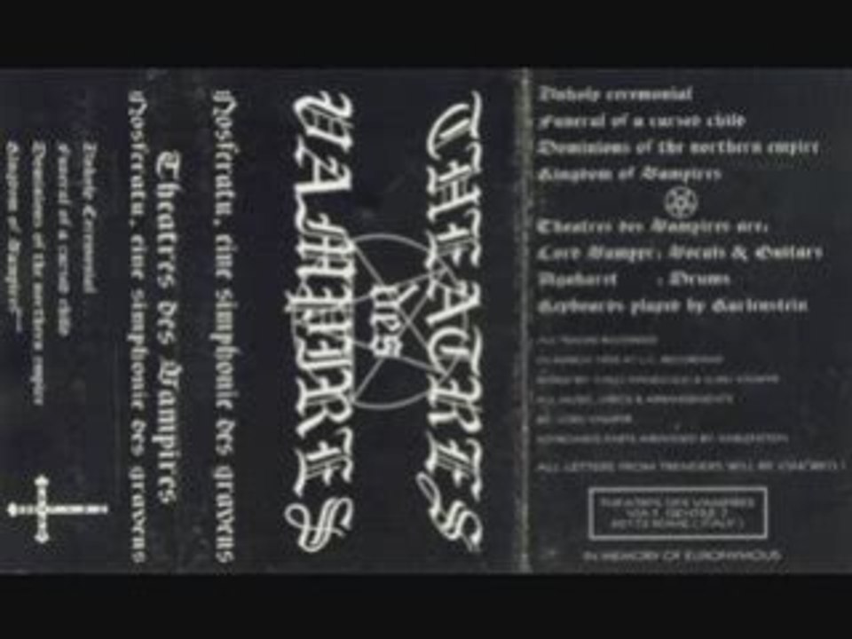 Theatres Des Vampires - Unholy Ceremonial