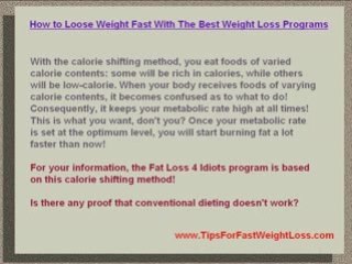 How To Loose Weight Fast With The Best Weight Loss Programs